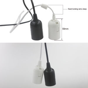 ZEEMIN  Christmas and Halloween giftsGANRILAND 1.8M Power Cord Cable Lamp Base EU Plug With Switch Wire For Pendant LED Bulb E27 Hanglamp Suspension Socket Holder