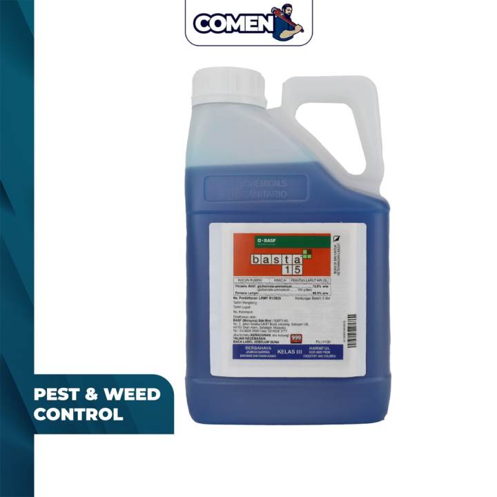 BASF Basta 15 5 Liter Glufosinate Ammonium 13.5% Racun Rumpai Rumput ...