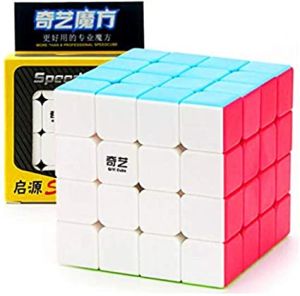 QiYi QiYuan 4x4x4 Stickerless Smooth Magic Cube Puzzle Qi Yi 4x4 Qi Yuan Fun Magic Puzzle