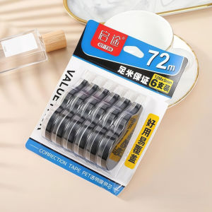 เทปลบคำผิด 6 แพ็ค 12m เทปลบคำผิด ลบปากกา เทปลบปากกา รีฟิลล์เทปลบ รีฟิลล์ Correction tape อุปกรณ์สํานักงาน เทปยาว