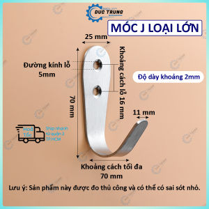Móc inox móc treo tủ móc lên tường móc treo tiện lợi- TẶNG VÍT - 045