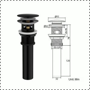 Faucet Rapid Drainage Sewer Fittings Durable Bouncing Press Type Anti-cracking Scratch-resistant