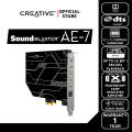 CREATIVE SOUND CARD Sound Blaster AE-7 Internal Sound Card รองรับ 5.1 และตัวควบคุม ACMซาวด์การ์ด PCI-e. 