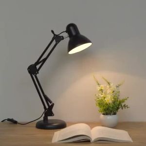 Modern Style LED Table Lamp Metal Wire Long Arm Folding Adjustable Reading Desk Lamp For Study Bedroom Office Eye Care Lighting