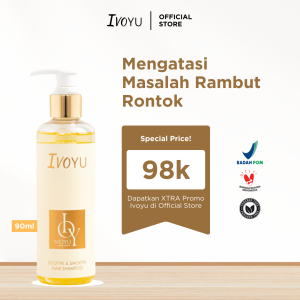 Ivoyu - Shoote & Smooth Hair Shampoo 90ml - Isi 1 Botol