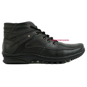 Sepatu Boots Hiking Pria Kulit Sapi Boot Touring Casual Murah Real Fict Bisa Bayar Ditempat