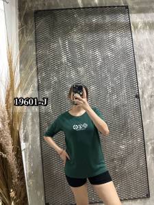 ATASAN WANITA BLUS KATUN RIB 19601-J KIMONO BORDIR LENGAN 3/4 LD 90 FIT S-M BISA COD