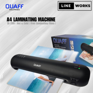 Lineworks QUAFF SL280 Laminator 5in1 Bundle Set Laminator Machine A4 Size Hot and Cold Laminating Machine