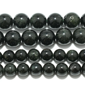 Natural Hedenbergite / Diopside With Flash Loose Round Beads 6.3mm/8.5mm