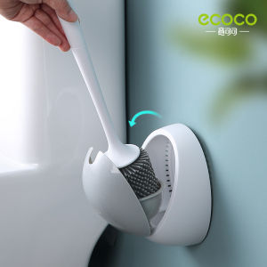 Toilet Brush with Holder Silicone Bristle Wall mounted Toilet Bowl Brush for Bathroom Cleaning (ECOCO by renemos)