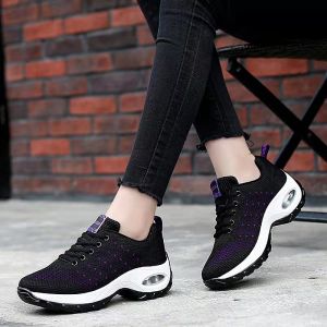 New Korean fashion running shoes womens sports shoes all-match breathable sneakers （add one size）