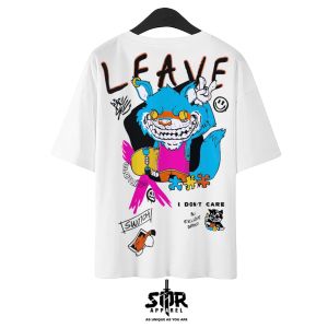 SMR APPAREL - Kaos Oversize "Leave" Cotton Combed 24s Pria & Wanita
