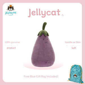 Jellycat Amuseables Aubergine 16cm 40cm Patung Terung Comel Saiz Kecil & Besar Hadiah Unik