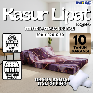 [ 120 x 20 ] Kasur Lipat Busa Inoac Eoq D20 No 4 Tebal 20 cm Ukuran 200x120x20 cm Murah Bonus Bantal Garansi 10 Tahun - Inoac Store
