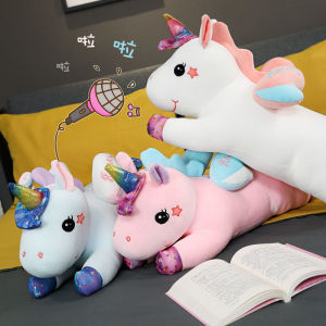 Cute Soft Cartoon Unicorn Stuffed Toy Hotdog Pillow Long Stuff Toys For Girls Big Size Plush Stuff Toy Doll For Girls Birthday Gift Home Decoration
