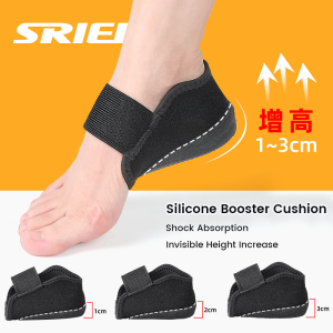 SRIEI 1Pair Height Increase Insole for High Jump Foot Arch Cushion Height Increasing shoes Height Increase Foot Pad Foot Supporter for Pain Men Women