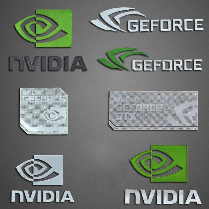 Nvidia GeForce GTX RTX metal logo sticker for Laptop Tablet