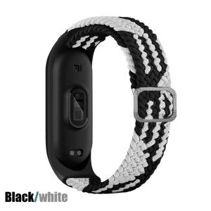 Braided Solo Loop Strap for Xiaomi Band 7 Women Men Elastic Band for Mi Band 6 5 4 3 Adjustable Nylon Wristband Xiaomi Smartwatch Band 7 6 5 4 3 Strap