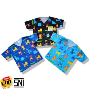 Baju Bayi Premium Lengan Pendek / Baju bayi Motif Printing / Baju bayi newborn 0-4 bulan/ isi 3 pcs / 6 pcs Best Quality