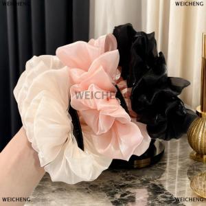 [COD] WEICHENG Pleated Bow Hair Clip Girl Hair Clip Hair Clip Hair Clip Artifact Ponytail Clip High-Grade Banana Clip