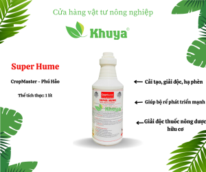 Phân bón lá Super Hume 1 lít Giải độc và Kích rễ