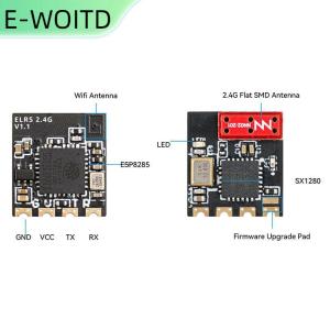 【E-WOITD】 Elrs Lite เครื่องรับสัญญาณทางไกล2.4GHz เสาอากาศแบนสำหรับอุปกรณ์เสริมโดรน FPV