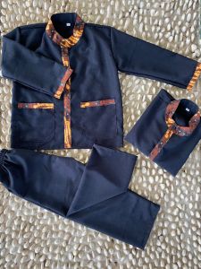 K&KFashion/Setelan Baju Pangsi Anak Laki-Laki/Katun BSY Mix Batik Premium/Baju Pangsi Anak TKSDSMP