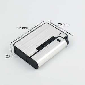 COD Kotak Penyimpanan Rokok Plus Korek Api / Firetric Focus Kotak 20 Slot Korek Elektrik Removable - JD-YH035A / Kotak Roko Dengan Korek Gas Keren / Kotak Rokok Plus Korek Api Unik / Kotak Rokok keren Bahan Alminium / Kotak bungkus Rokok Elegan Bagus Tren