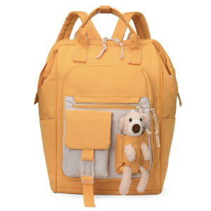 TAS BAYI 6027 - RANSEL BAYI “FREE BONEKA TEDDY DI TAS” Tas Perlengkapan Bayi Tas Diaper Ransel Travel Bayi - F