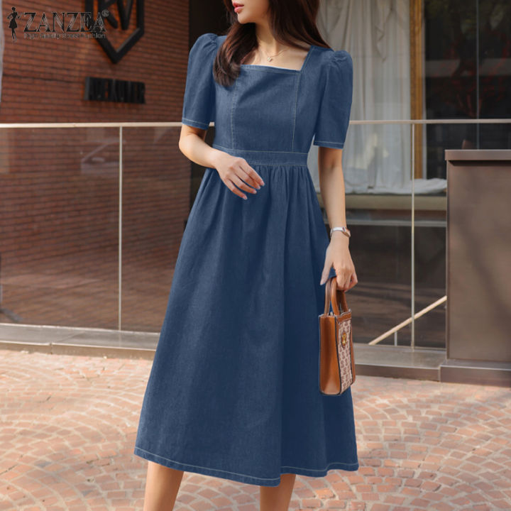 Party store denim dress