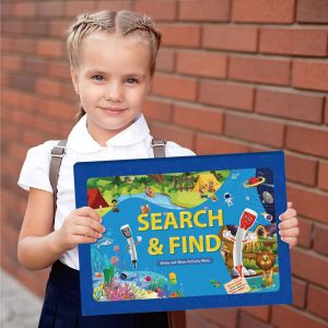 🌟 SG LOCAL STOCK 🌟 Preschool Search and Find Educational English Reusable Activity Game Educational Children Busy Books