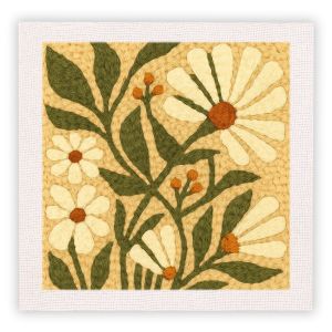 RUOPOTY Flower Punch Needle Embroidery Home Decoration Adult Hobbies Flower Complete Punch Needle Kit Unique Gift Art Projects For Adults