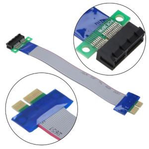 PCI-E 1X to 1X Riser Extender Ribbon Cable Adapter PCI-Express PCI for Express Extension Line for Graphics