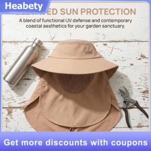 【Heabety】 Wide Brim Summer Sun Hat for Women UV Protection Breathable Cap for Beach Vacation and Outdoor Events