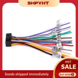 SHPYHT✨ Universal Power Horn Wire Plug 16 Pins Car Audio Wiring Harness Adapter Plug Auto Stereo Connector For Radio CD DVD
