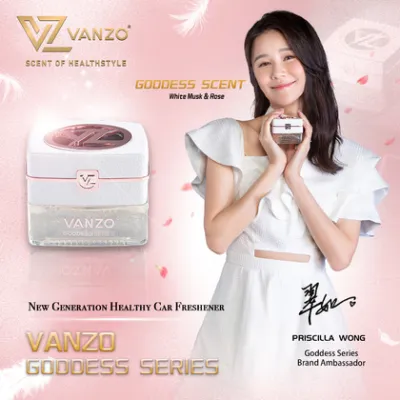 🔥NEW VANZO Gentleman Series【Black Code】& Goddess Series【White Musk & Rose】Car Perfume🔥