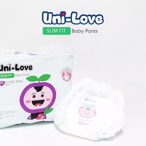 UniLove Slim Fit Baby Pants 30s (X-Large) x1 - Hypoallergenic Ultrasoft