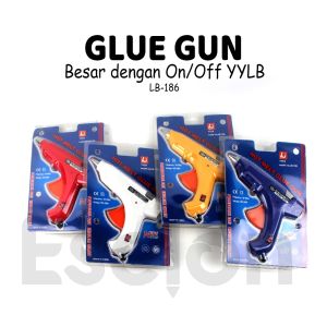 Glue gun BESAR LB-186 / Alat tembak lem bakar / Glue gun dengan ON/OFF