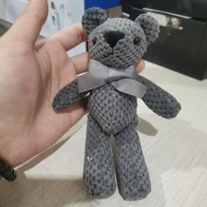 JPTD 15cm Cute Key Pendant Wedding Party Decor Plush Pendant Bear Stuffed Toys Bear Plush Toy Soft Toys Stuffed Animals