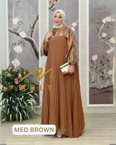 MDLY Baju gamis wanita muslim/gamis Bahan Babydoll/Gamis Elegan/Kamayya Dress by MDLY