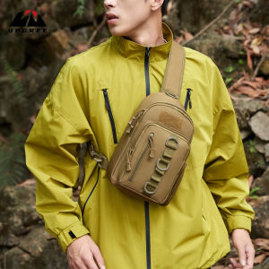 UPGREE Outdoor Chest Bag Men Multifunctional Hiking Bag Waterproof Travel Shoulder Bag Large Capacity Lightweight Sports Fitness Backpack Casual Shoulder Bag Camping Bag