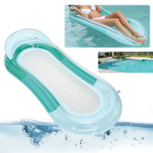 [ VKTECH ] PVC Inflatable Water Float Bed Leak Proof Foldable Pool Float for Summer Water Activities and Pool Parties