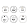 Lamptan หลอด ซาลาเปา 24w/30w/32w/35w/42w LED LENS MODULE LED ครอบด้วยเลนส์อะคริลิค แปะเข้ากับโคมได้ได้ทันทีด้วยแม่เหล็ก ป้องกันไฟช็อต. 