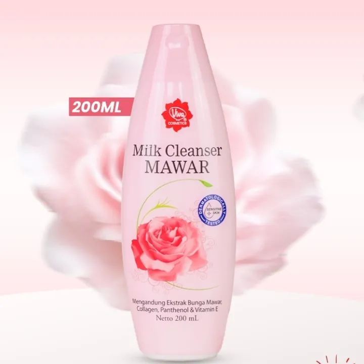 VIVA%20Milk%20Cleanser%20Mawar%20Ekstrak%20Bunga%20Mawar%20%7C%20100ml%20200ml%20BY%20LIONA%20-%20Image%203