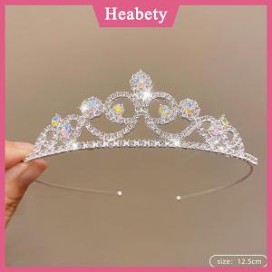 Heabety Cô Dâu Vương Miện Vàng Đám Cưới Phụ Kiện Tóc Pha Lê Rhinestone Cô Dâu Đám Cưới Vương Miện Và Vương Miện Mũ sắt Tóc Trang Trí