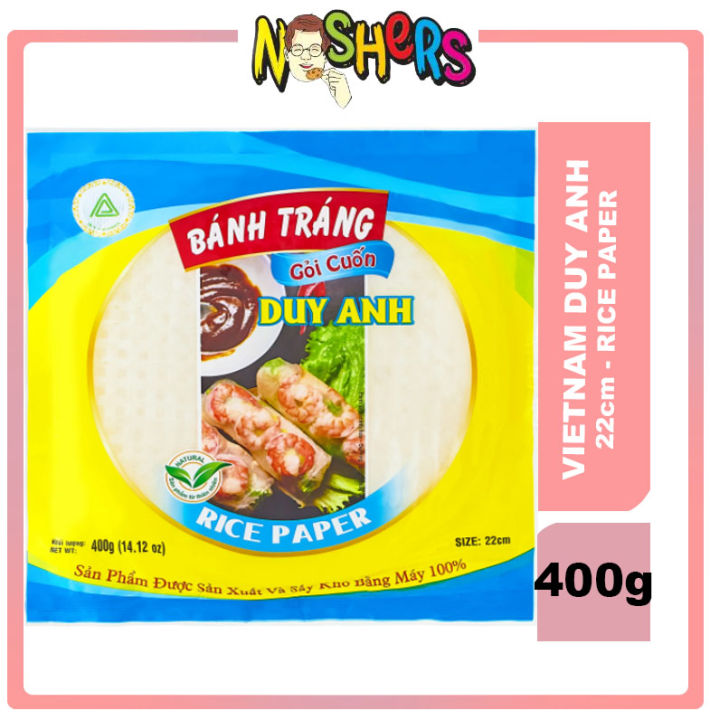 Noshers Duy Anh Premium Quality Rice Paper Vietnam Banh Trang Fresh And Fried Spring Rolls Kani 0982