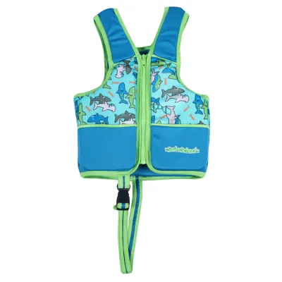 Megartico Boys Swim Life Jacket with Zipper Sealife Printed 2-6 Years Old