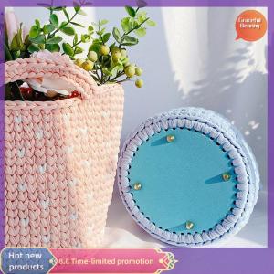 Graceful กระเป๋าหนังพื้น14 19ซม. พร้อมกระเป๋าแบบมีรูกระเป๋าฐานทรงกลมงานทำมือ DIY อุปกรณ์เสริมกระเป๋าด้านล่าง