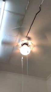 American Star 30inch Ceiling Fan 6 Blade 1 Light Fixture