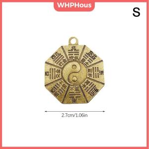 WHPHous Taoism Bagua Diagrams Pendant Chinese Amulet Yin Yang Divination Charms DIY Making Waist Keychain Jewelry Accessory